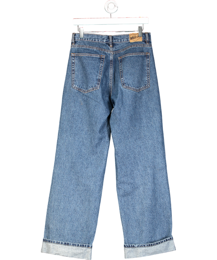 White Fox Blue Always Be Yourself Low Rise Straight Leg Jean UK S