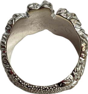 camille brinch Metallic Even Bigger Levitate Crush Ring - Size O