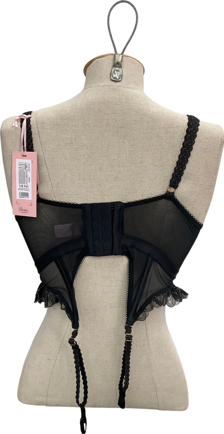 boux avenue Black Bridget Basque UK 34C