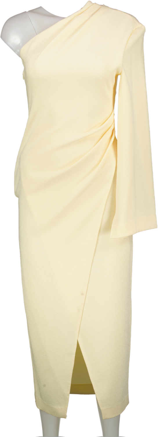 Nanushka Yellow One Sleeved Dress UK XS