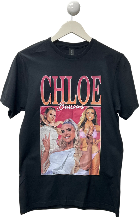 Gildan Black Chloe Burrows Printed T-shirt UK S