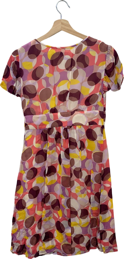 Boden Multi-coloured Geometric Print Dress Size UK 10 PETITE