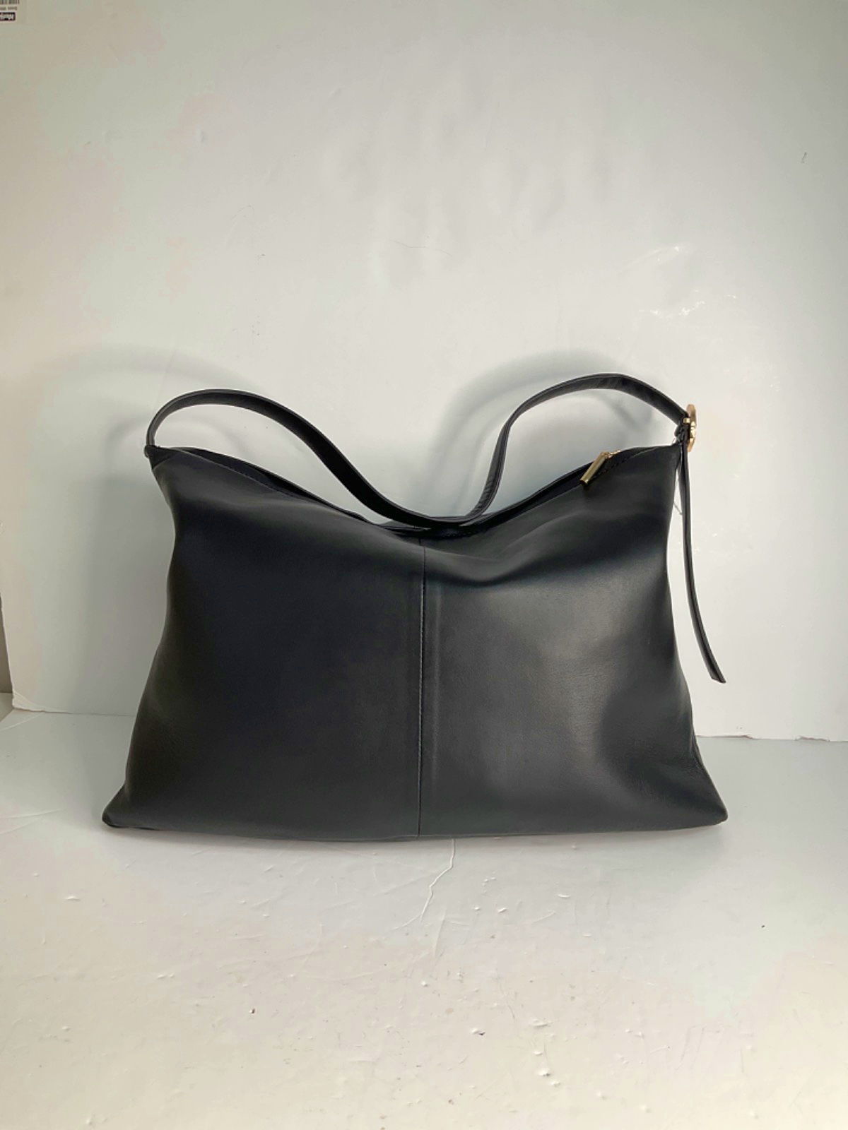 Next Black Leather Hobo Bag One Size