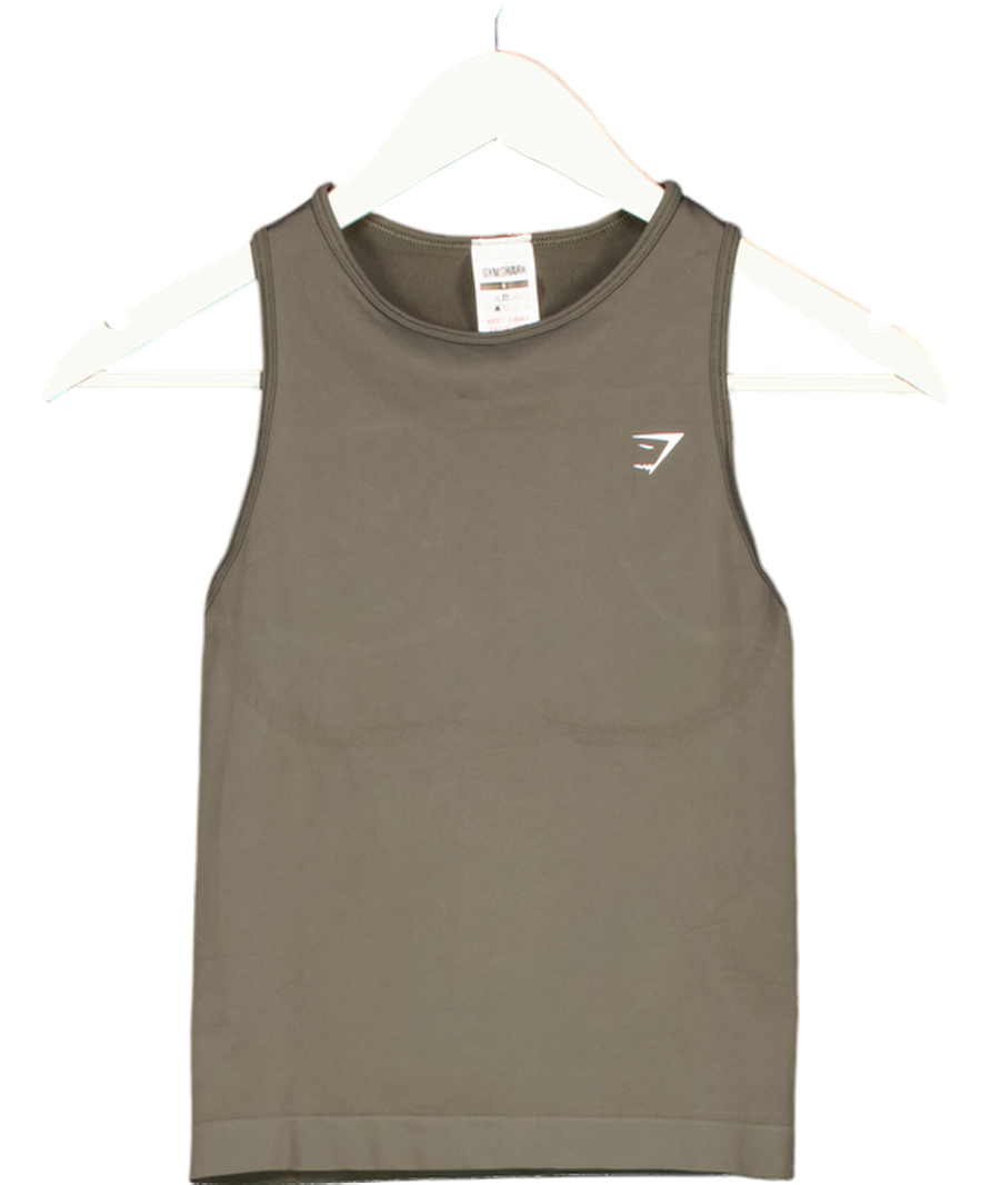 gymshark Green Racer Back Tank Top UK S