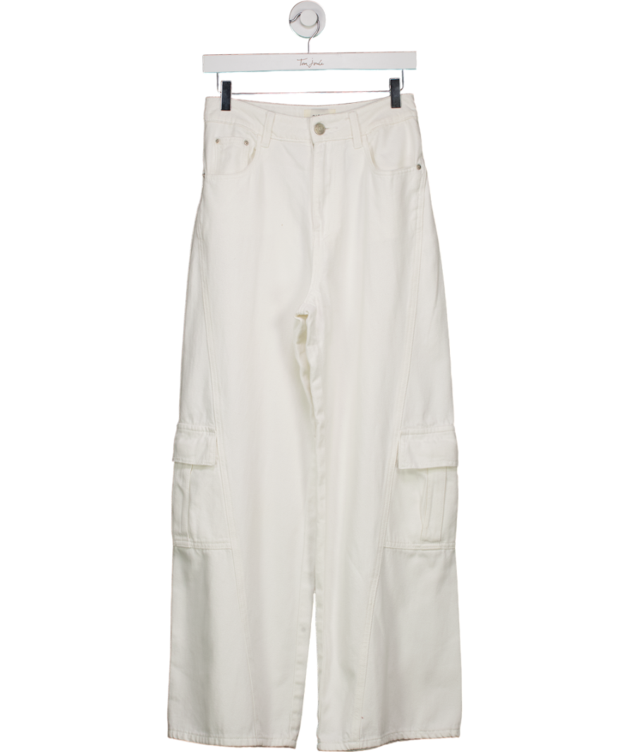 DISSH White Bennett Tencel Cargo Jean UK 8