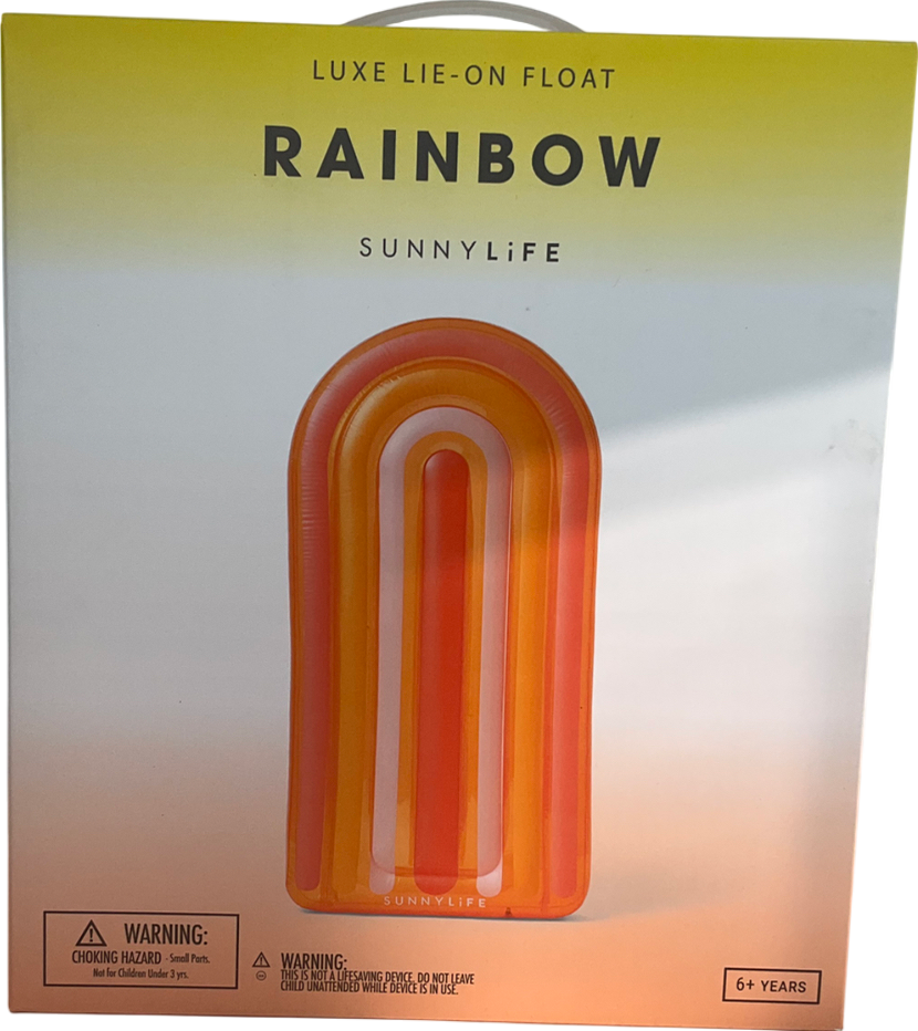 SunnyLife Luxe Lie on Rainbow Float