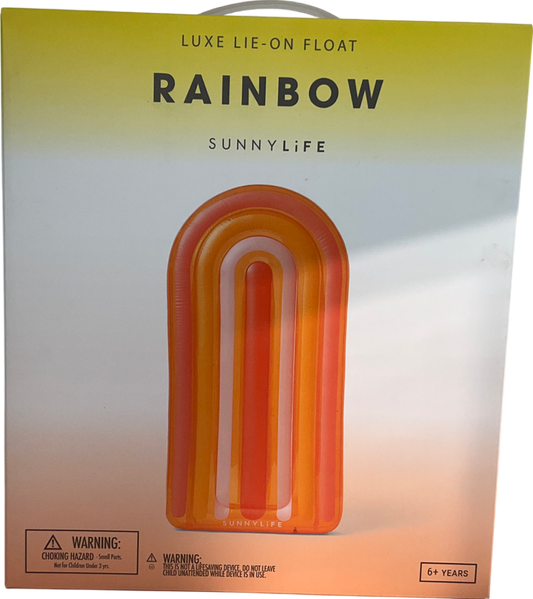 SunnyLife Luxe Lie on Rainbow Float