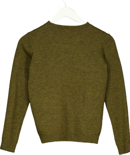 Bonpoint Green Thibault Intarsia Knit Sweater 12 Years