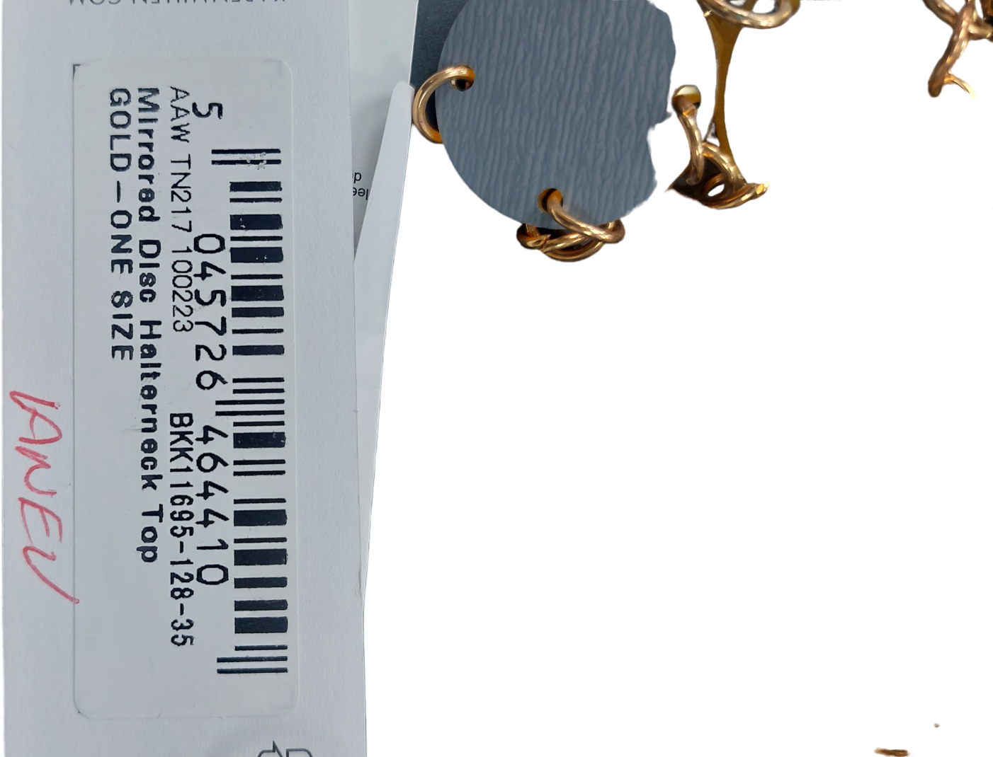 Karen Millen Mirrored Disc Halterneck Top