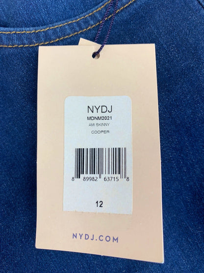 NYDJ Blue Ami Skinny Lift Tuck Technology Jeans Size UK 16