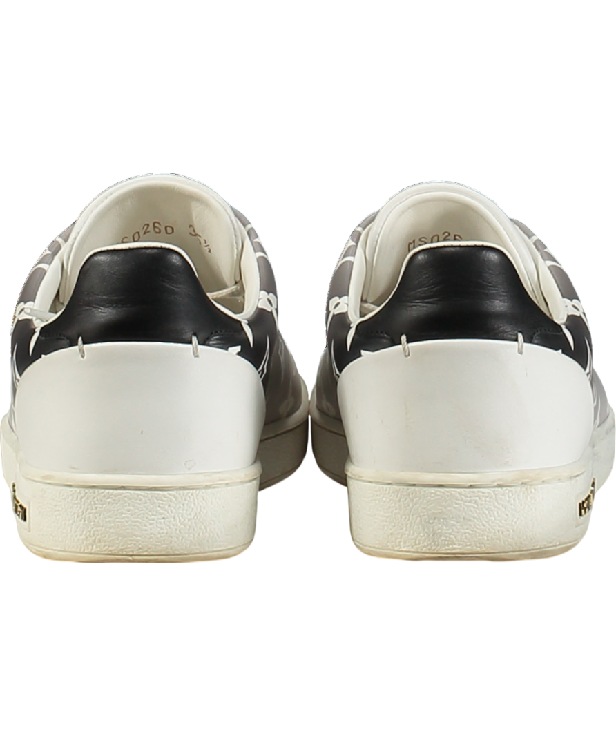 Louis Vuitton White Calfskin Monogram Frontrow Sneakers White/ Black Ombre UK 2.5 EU 35.5 👠