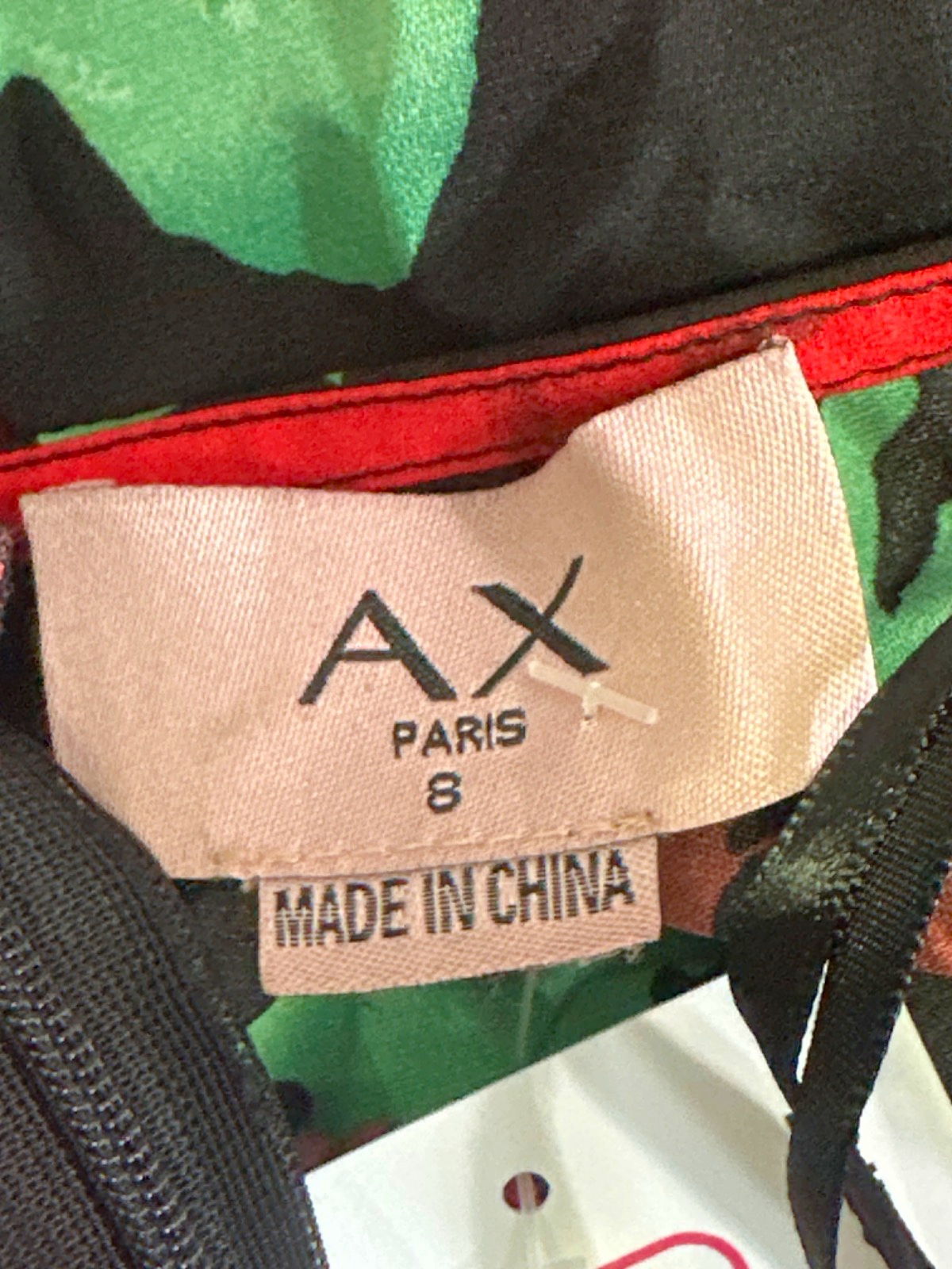 AX Paris Black Floral Maxi Dress UK 8