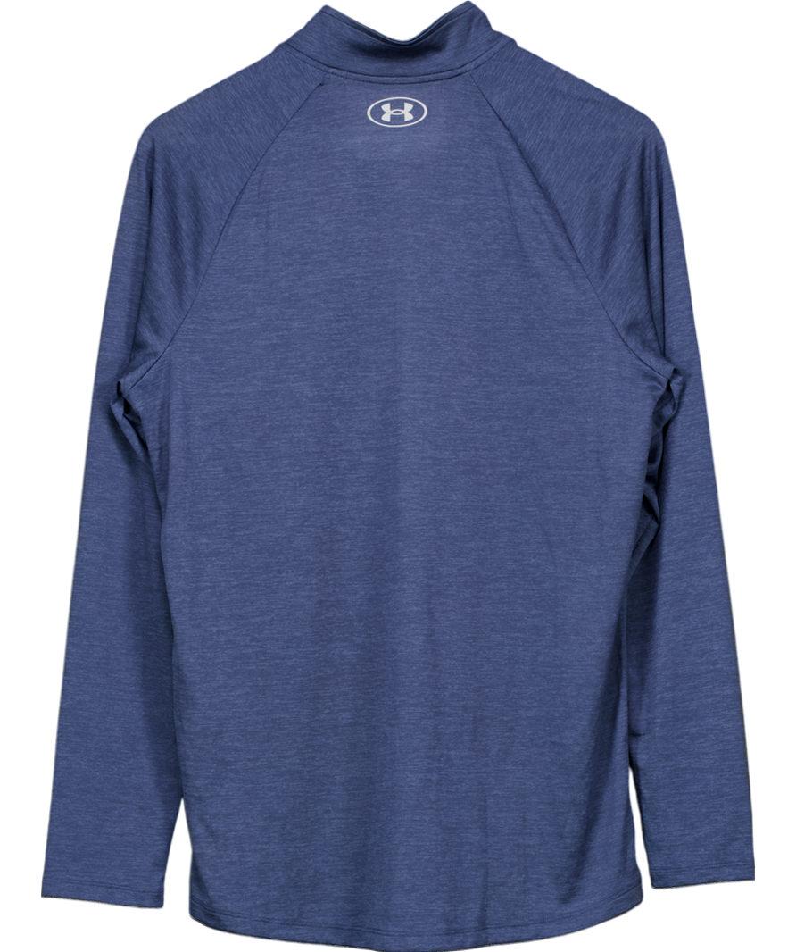 Under Armour Blue Men's Ua Tech Textured ½ Zip UK M