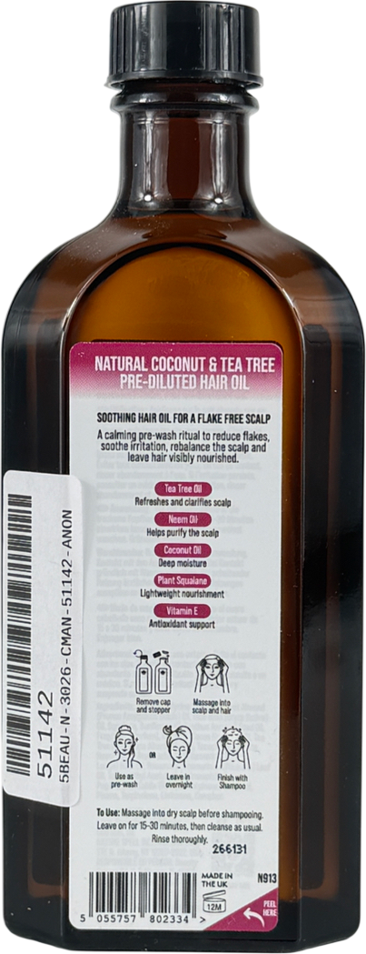 NATURE SPELL Coconut & Tea Tree Scalp & Hair Oil 150ml