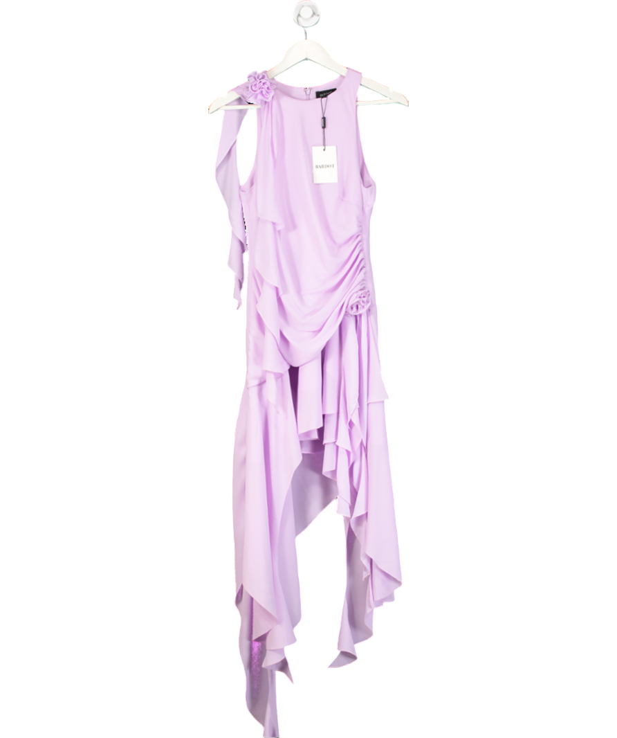 Bardot Purple Ivana Georgette High Low Dress UK 8