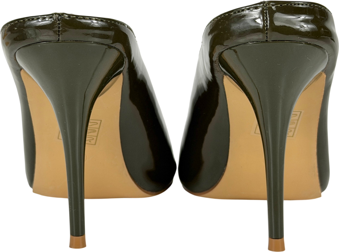 Public Desire Green Pointed Court Heels UK 6 EU 39 👠