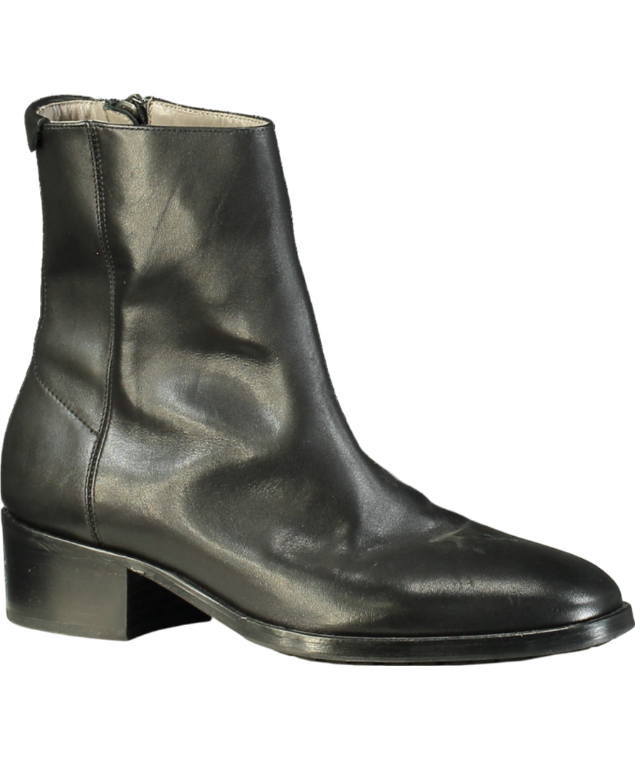 All Saints Black Leather Ankle Boots UK 9 EU 43 👞