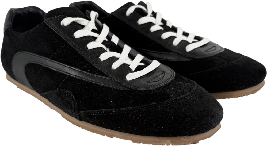 COS Black Minimal Suede Trainers UK 6 EU 39 👠