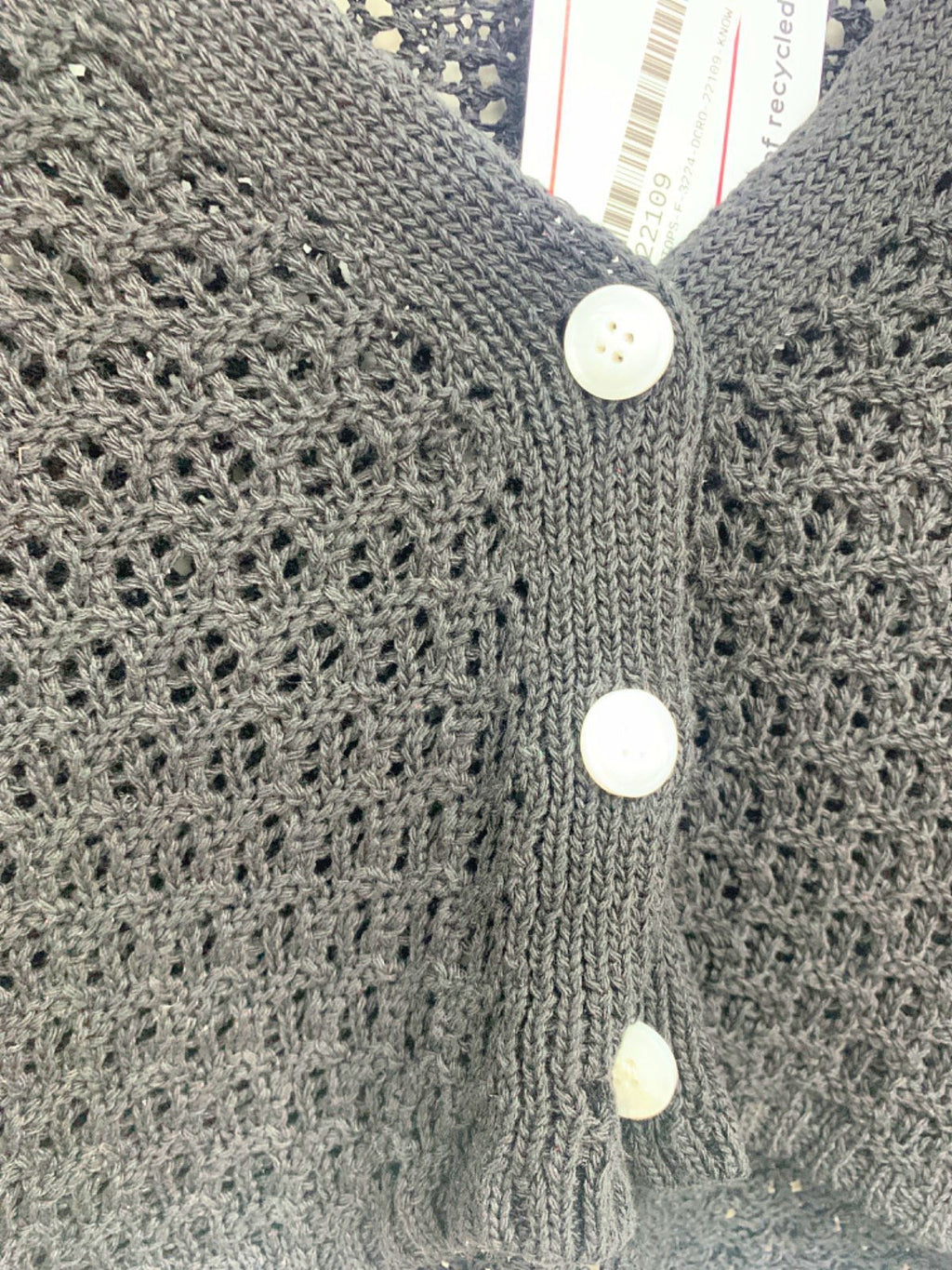 Jewel Boutique Black Knitted Cardigan UK S