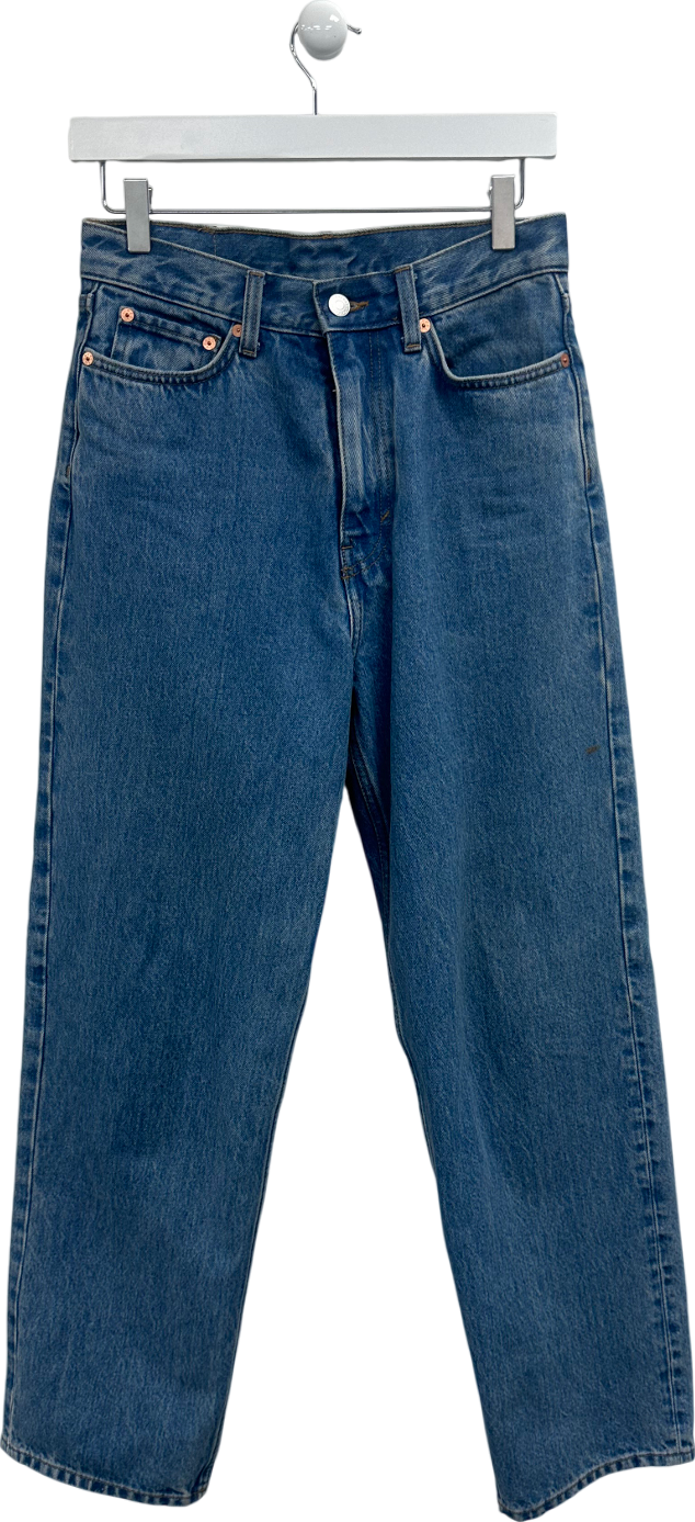 Weekday Blue Galaxy Loose Straight Leg Jeans W26