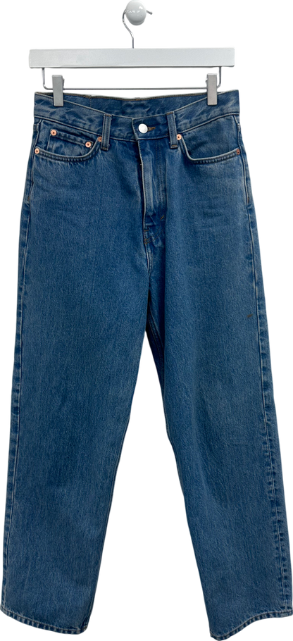 Weekday Blue Galaxy Loose Straight Leg Jeans W26