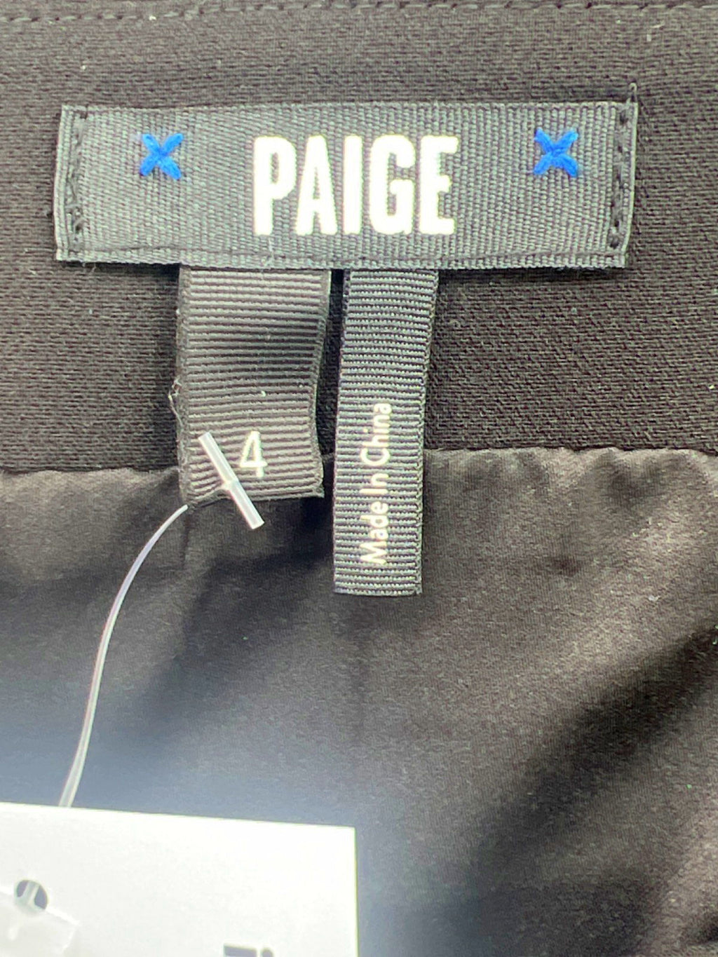 Paige Black Irene Button-Up Waistcoat Top Size UK 8