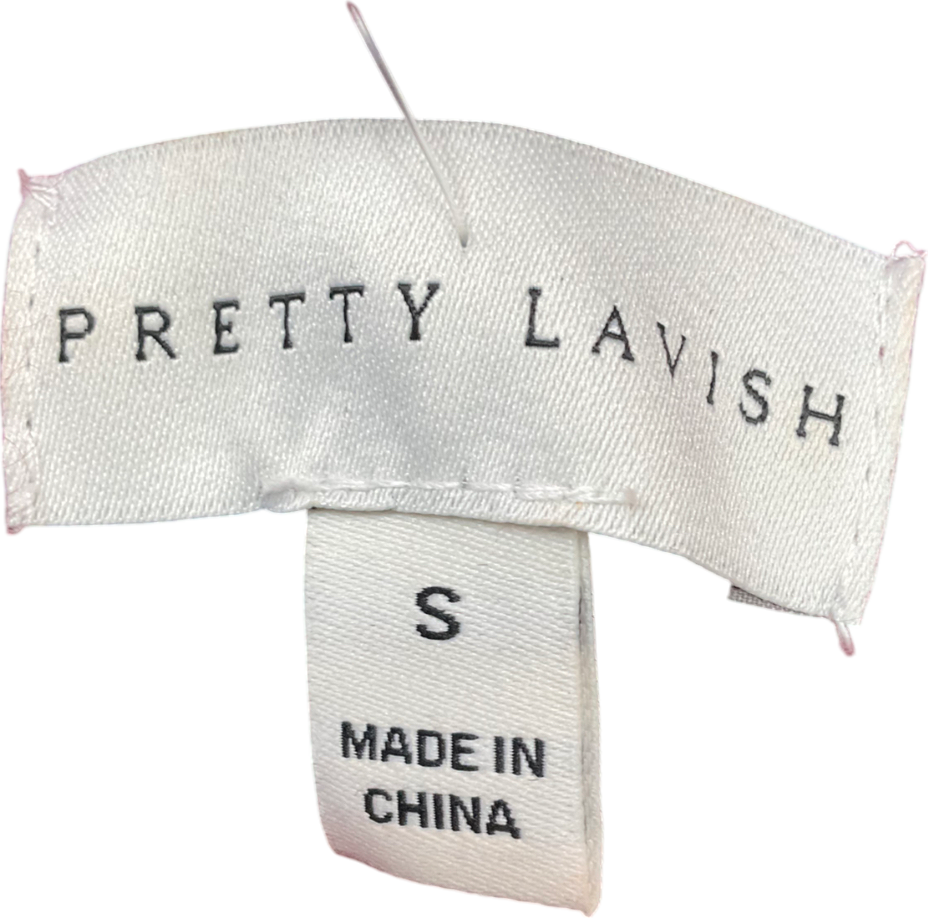 PRETTY LAVISH Red Etta Knit Bomber Jacket UK S