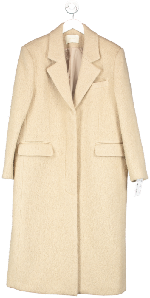 3.another Beige Single Breasted Wool Coat One Size