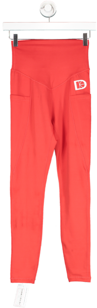 Latched Red Maternity & Postnatal Active Support Leggings UK XS