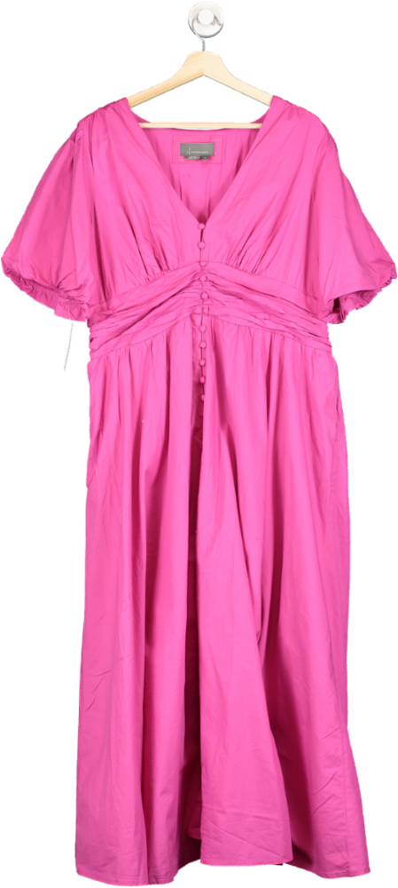 Anthropologie Pink Katrina midi Dress UK XL