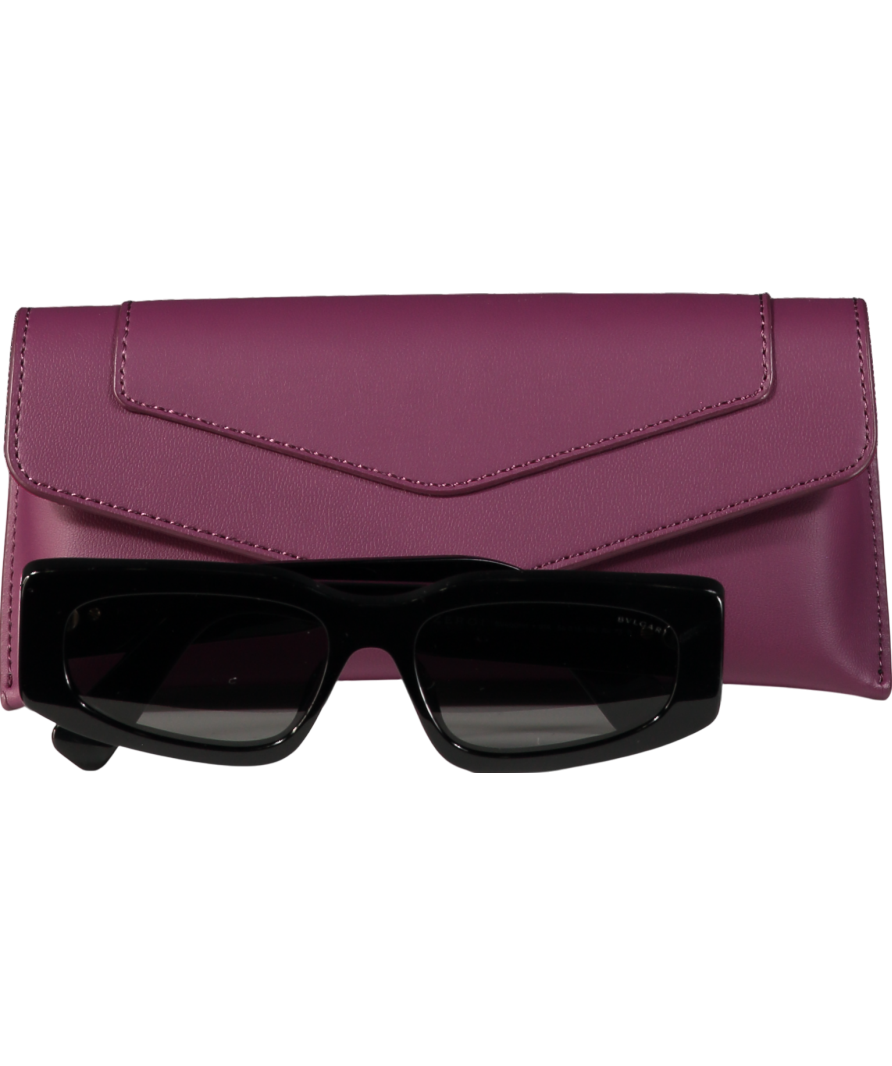 BVLGARI B.zero1 Bv40014i 01a Black Square Sunglasses In Case