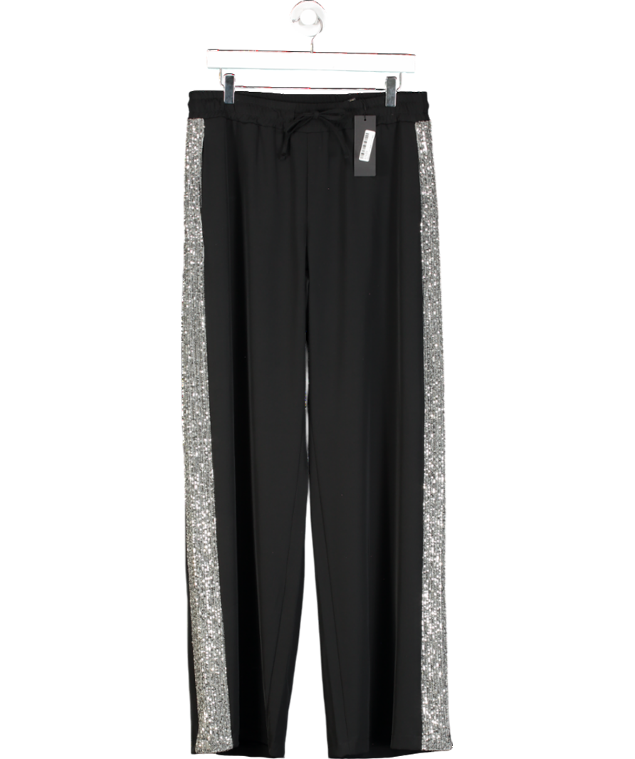 LAW & CO Tempest Trousers - Black With Silver Sequin Uk 14-16 UK L
