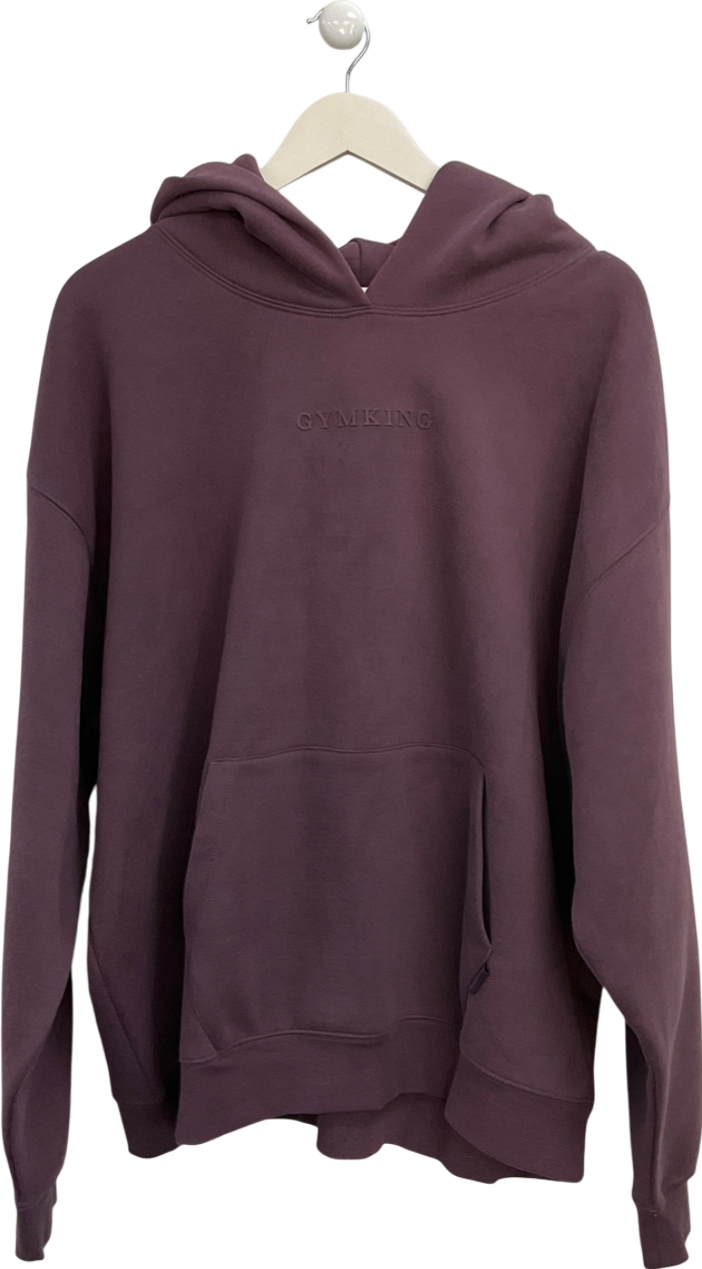 GYM KING Purple Luxe Hood In Deep Plum UK 14