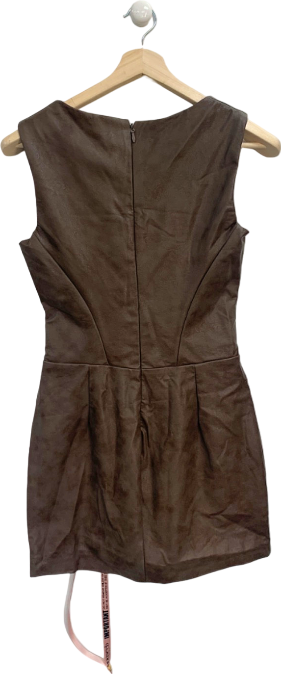 House of CB Mocha Pandora Mini Dress UK M