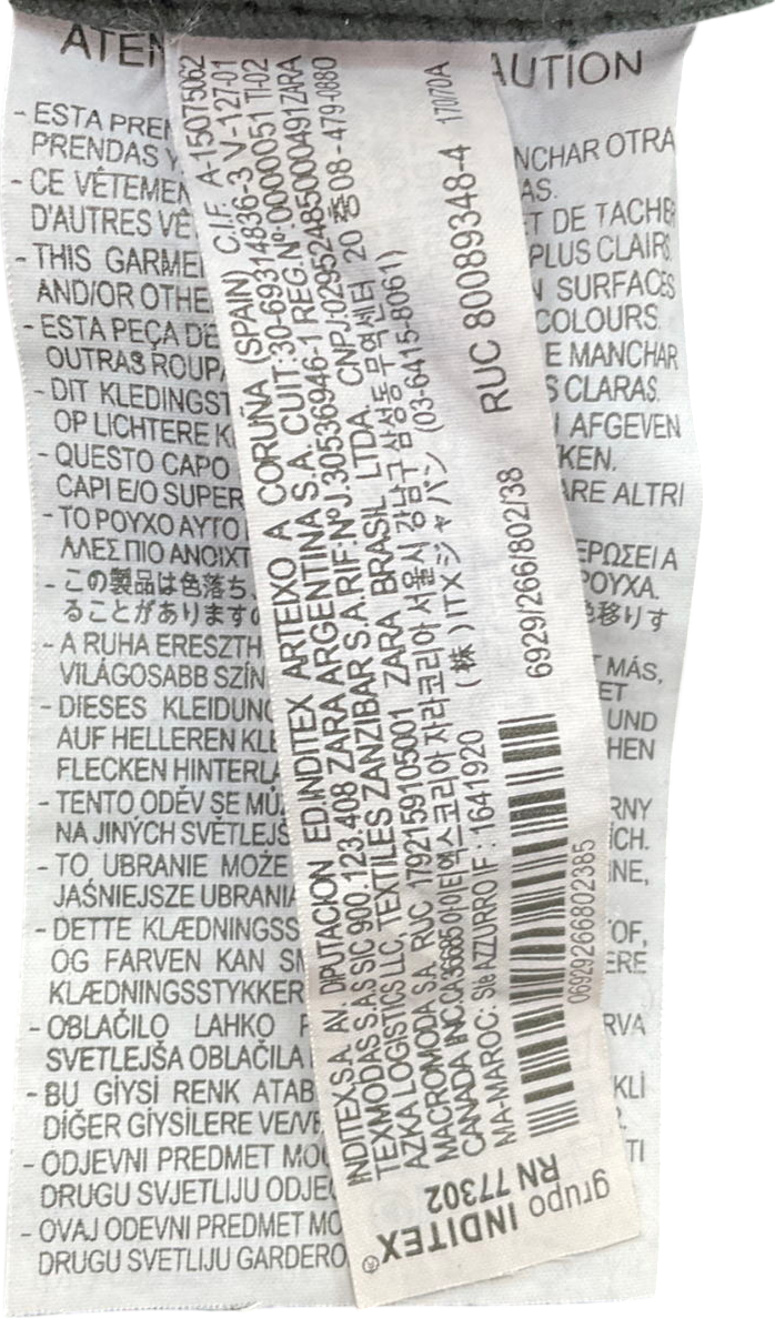 ZARA Grey Cargo Trousers UK 10