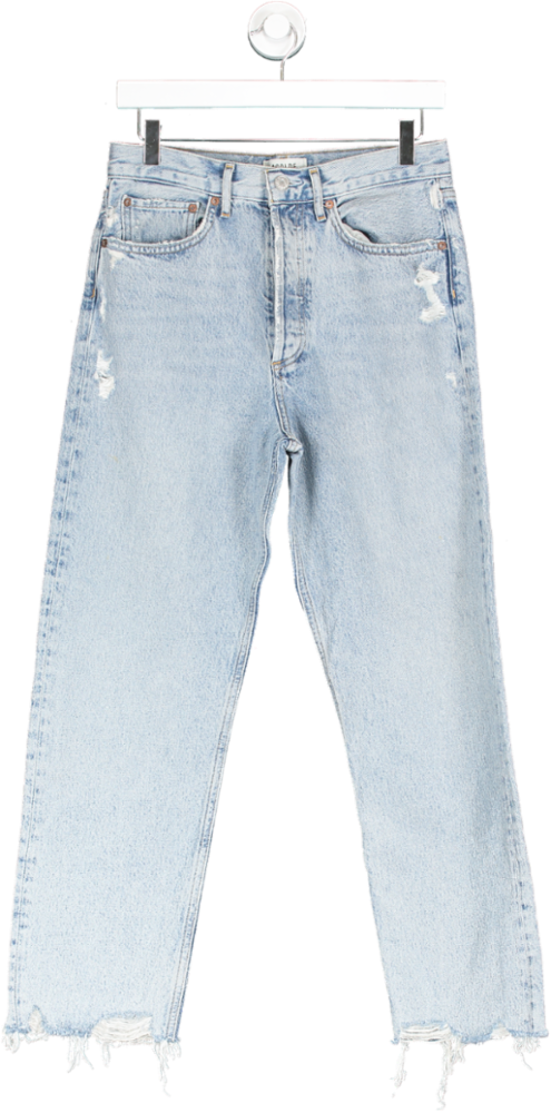 AGOLDE Blue 90's Distressed Crop Jeans W26
