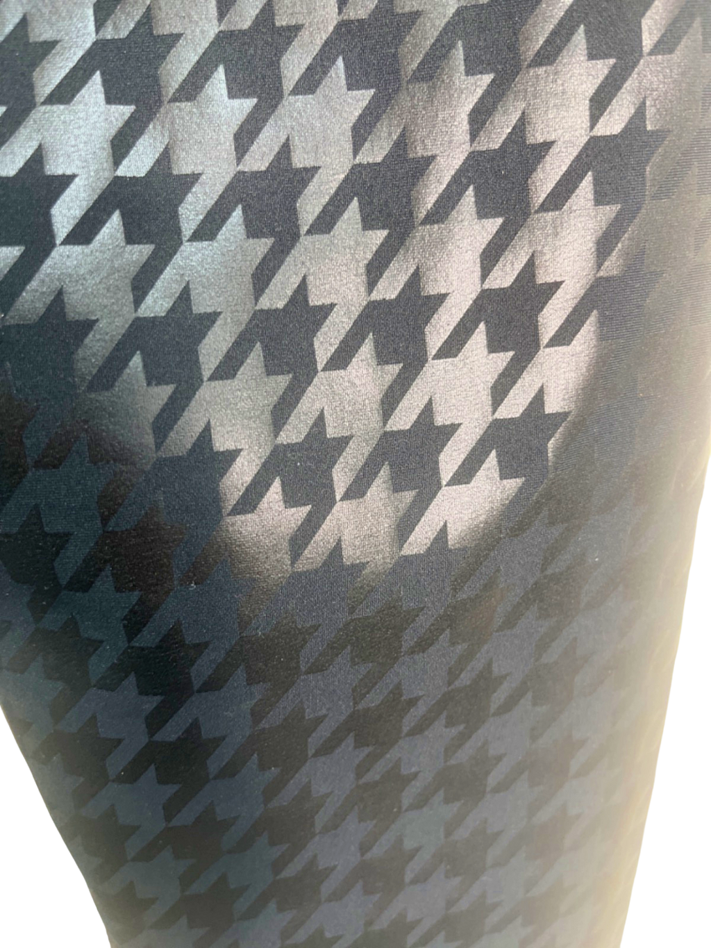 Alo Yoga Black Airlift High-Waist Glimmer Houndstooth Legging UK XXS