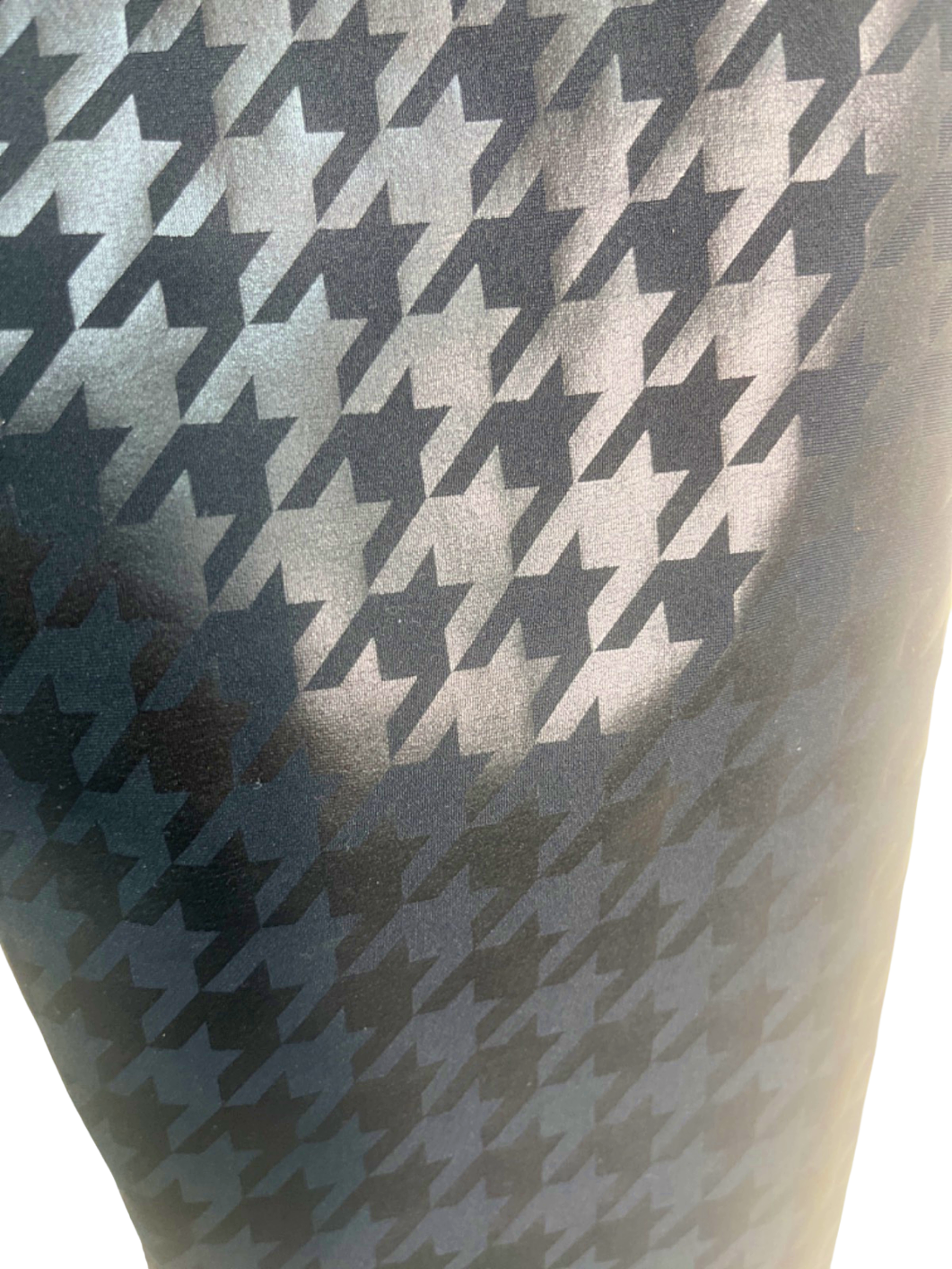 Alo Yoga Black Airlift High-Waist Glimmer Houndstooth Legging UK XXS