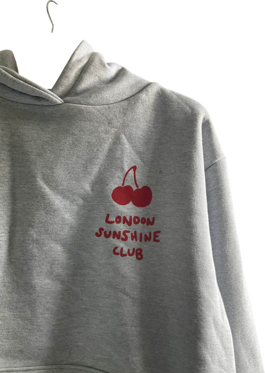 London shine club Cherry Hoody Grey Regular UK M
