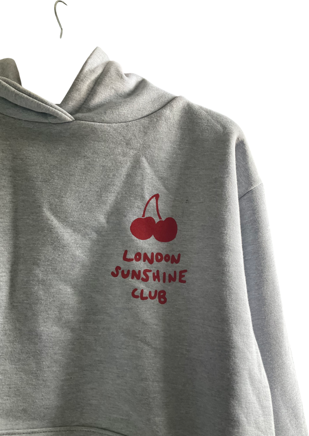 London shine club Cherry Hoody Grey Regular UK M