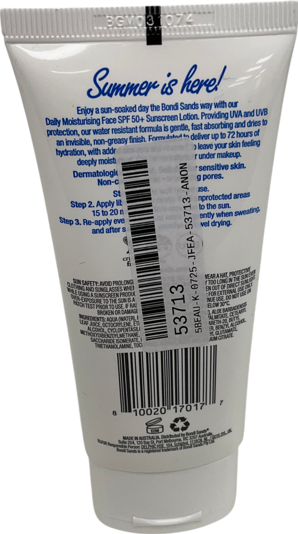 Bondi Sands Spf 50 Daily Moisturising Lotion 75 ml