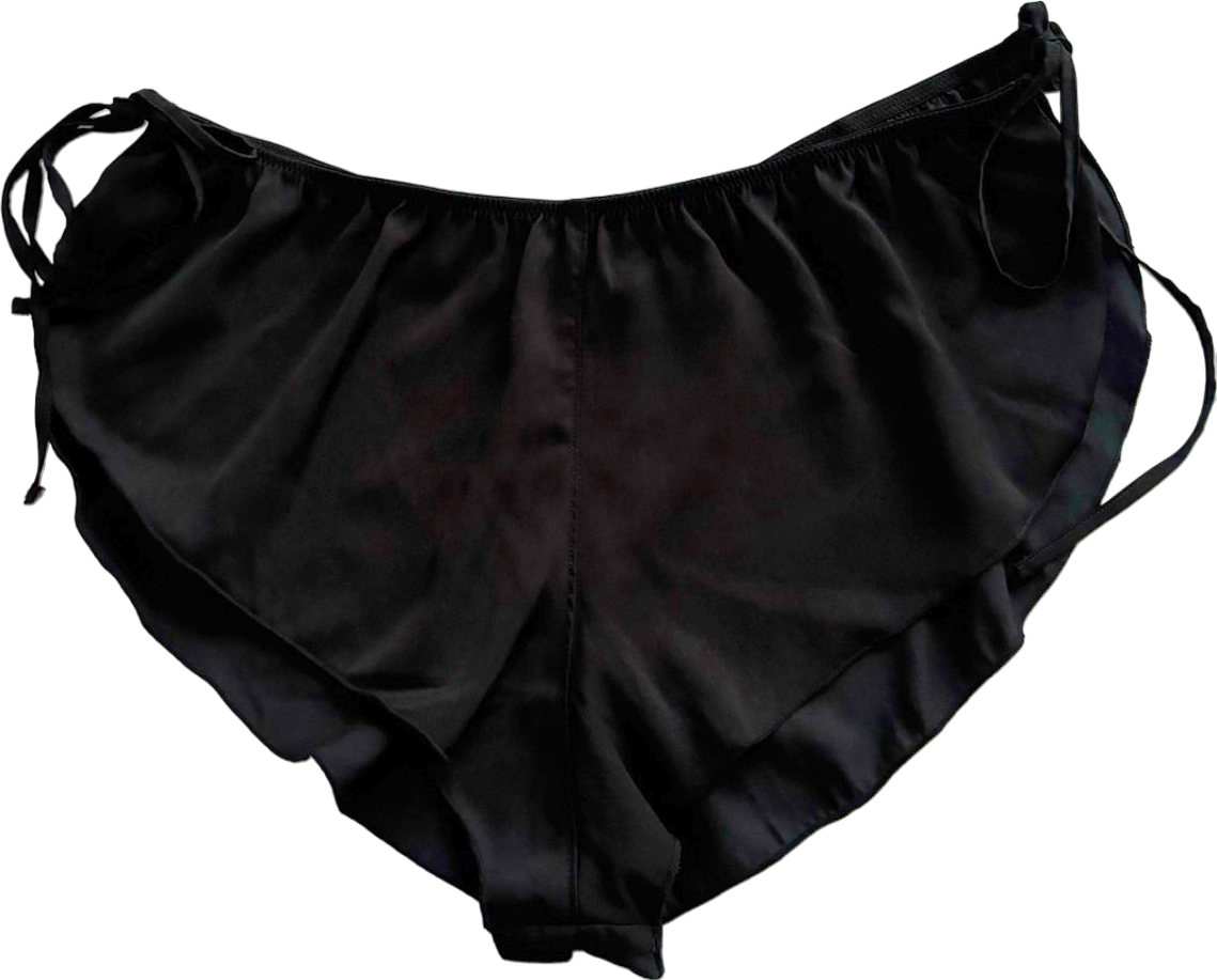 Bluebella Black Satin Shorts UK 10