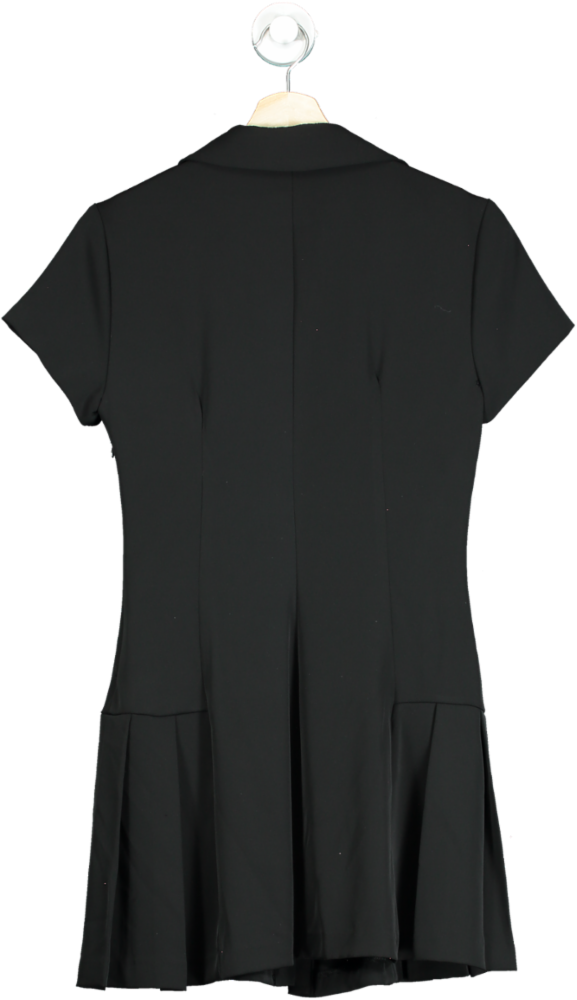 Zara Black Button-Down Dress UK XS