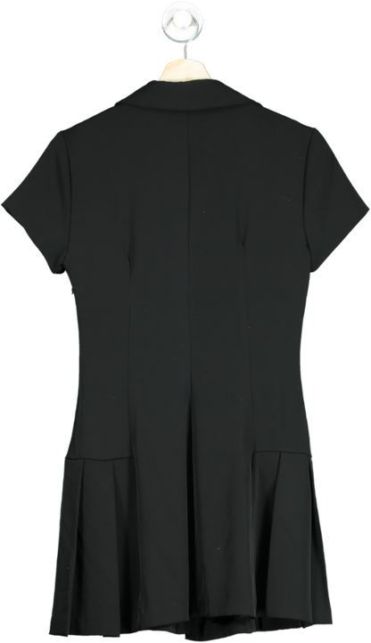 Zara Black Button-Down Dress UK XS