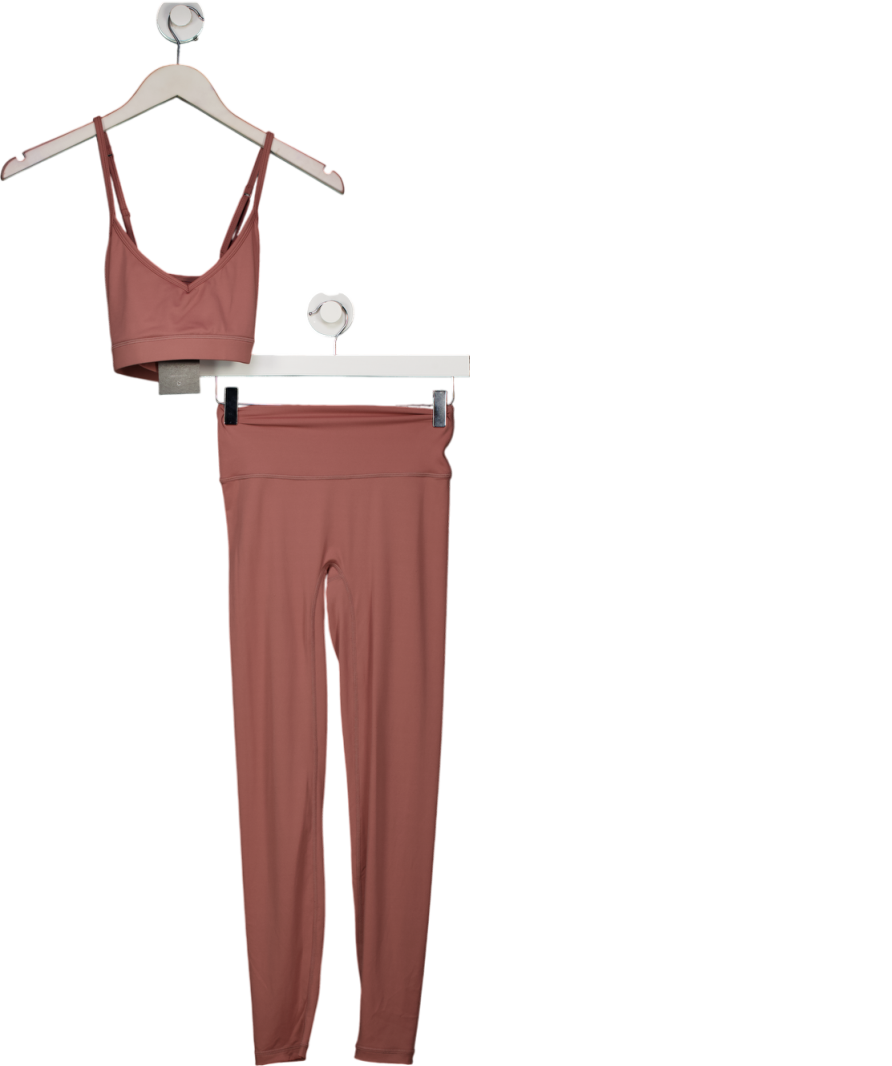 Another Version Nude Second Skin Leggings And Basic Bra Set UK S/M