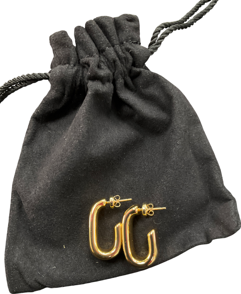 Anine Bing Metallic Chunky Ribbed 14k Gold-plated Earrings One Size