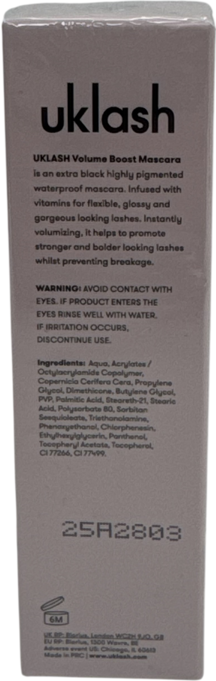 UK Lash Volume Boost Mascara Black 7g