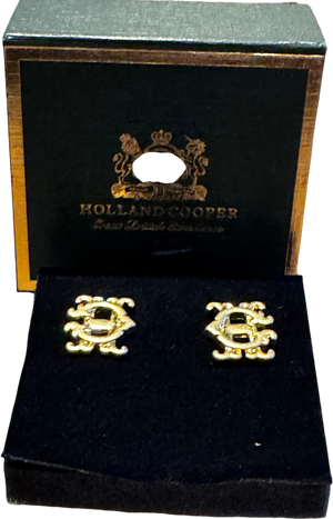 Holland Cooper Hc Cufflinks - Yellow Gold