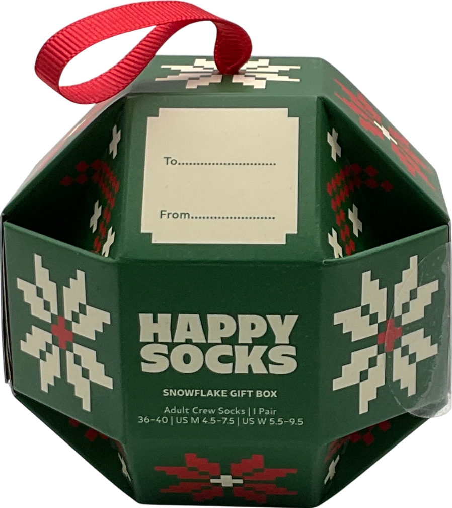 happy socks Green Snowflake Gift Box One Size