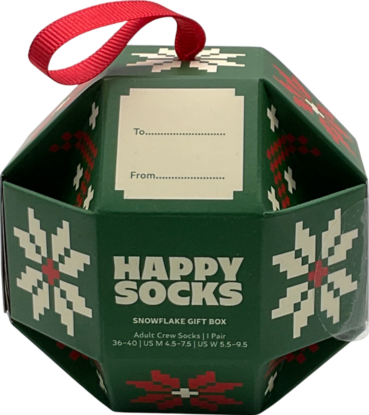 happy socks Green Snowflake Gift Box One Size